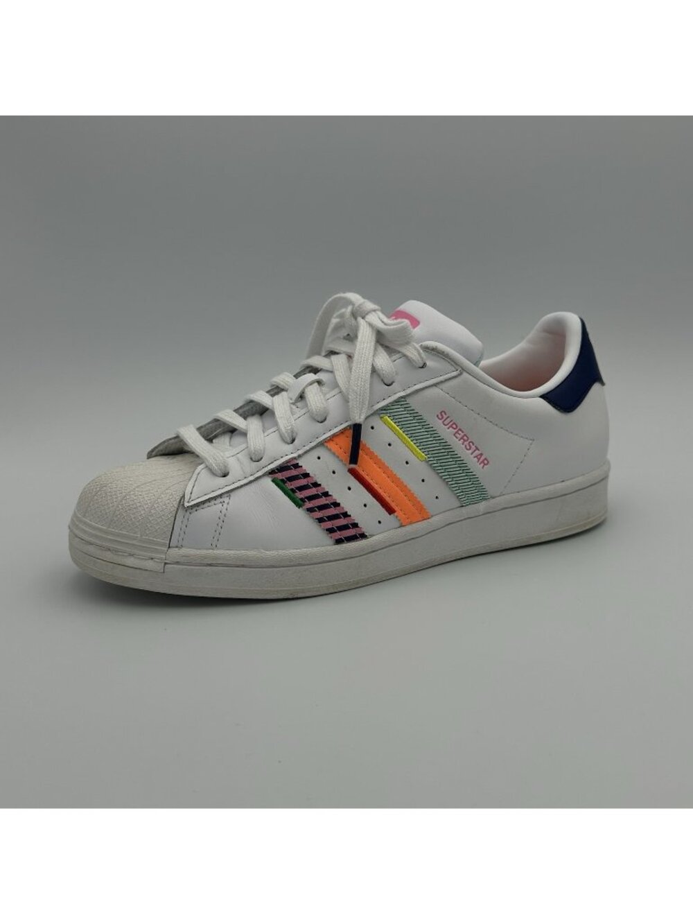 Adidas Superstar Sneakers Women’s White Orange Size 8.5 Shoes GW9783